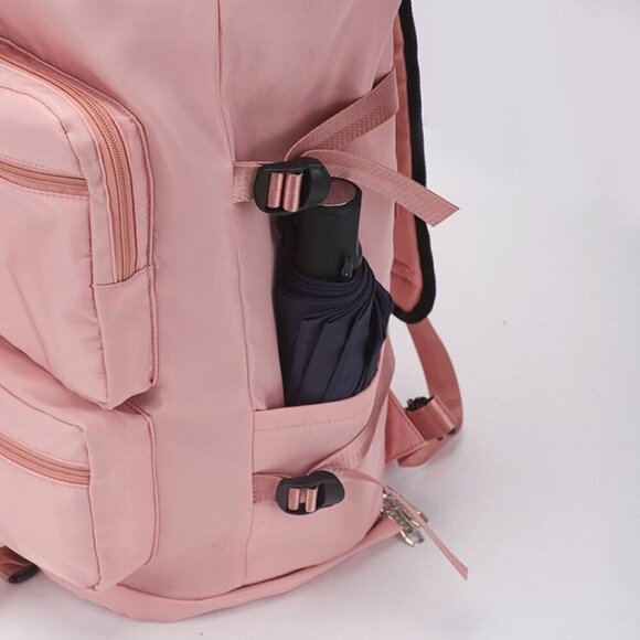 Travel Passions - Pink Portable Multifunctional Duffle Backpack
